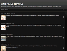 Tablet Screenshot of masparatuvida.blogspot.com