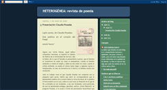 Desktop Screenshot of heterogeneapoesia.blogspot.com