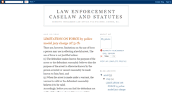 Desktop Screenshot of lawenforcementcaselaw.blogspot.com