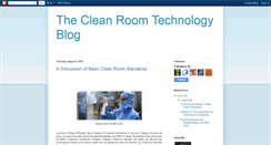 Desktop Screenshot of cleanroomtechnologyblog.blogspot.com