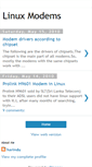 Mobile Screenshot of linuxmodems.blogspot.com