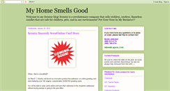Desktop Screenshot of myhomesmellsgood.blogspot.com