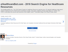 Tablet Screenshot of ehealthcarebot.blogspot.com