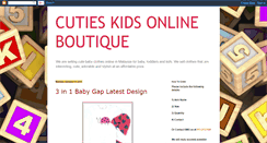 Desktop Screenshot of cutieskids.blogspot.com