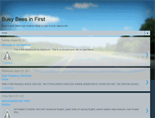 Tablet Screenshot of busybeesinfirst.blogspot.com