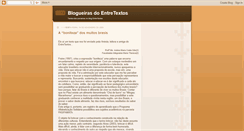 Desktop Screenshot of membrosdoentretextos.blogspot.com