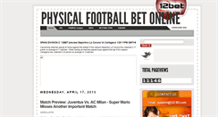 Desktop Screenshot of physicalsportsman.blogspot.com