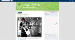 Desktop Screenshot of leyendoydisfrutando.blogspot.com