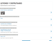Tablet Screenshot of leyendoydisfrutando.blogspot.com