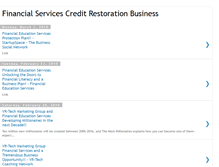 Tablet Screenshot of financialservicescreditrestorationbus.blogspot.com
