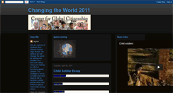Desktop Screenshot of changingtheworld2011.blogspot.com