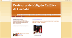 Desktop Screenshot of profesoresdereligioncatolicadecordoba.blogspot.com