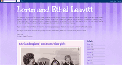 Desktop Screenshot of ethelleavitt.blogspot.com