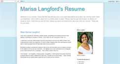 Desktop Screenshot of marisalangford.blogspot.com