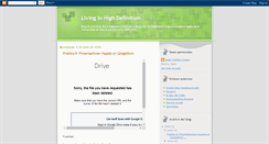 Desktop Screenshot of livinginhighdefinition.blogspot.com