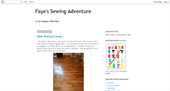 Desktop Screenshot of fayessewingadventure.blogspot.com