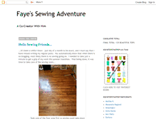 Tablet Screenshot of fayessewingadventure.blogspot.com