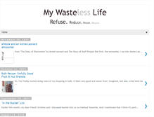 Tablet Screenshot of mywastelesslife.blogspot.com