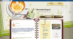 Desktop Screenshot of niciodatasingura.blogspot.com