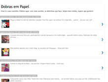 Tablet Screenshot of dobras-em-papel.blogspot.com