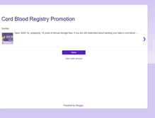 Tablet Screenshot of cordbloodsavings.blogspot.com