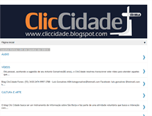 Tablet Screenshot of cliccidade.blogspot.com