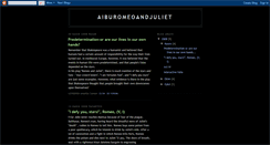 Desktop Screenshot of aiburomeoandjuliet.blogspot.com