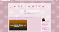 Desktop Screenshot of chrystal-lim.blogspot.com