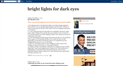 Desktop Screenshot of brightlightsfordarkeyes.blogspot.com