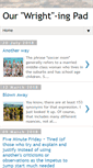 Mobile Screenshot of ourwrightingpad.blogspot.com