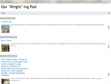 Tablet Screenshot of ourwrightingpad.blogspot.com