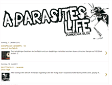 Tablet Screenshot of aparasiteslife.blogspot.com