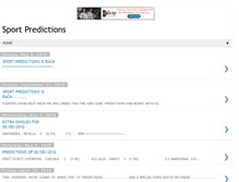 Tablet Screenshot of prediction-sport.blogspot.com