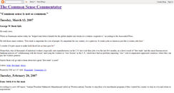 Desktop Screenshot of commonsensecommentator.blogspot.com