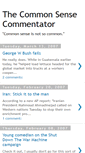 Mobile Screenshot of commonsensecommentator.blogspot.com