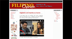 Desktop Screenshot of filipinoopinion.blogspot.com