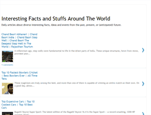 Tablet Screenshot of interestingfactsandstuff.blogspot.com