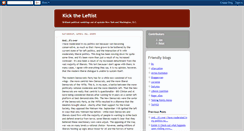 Desktop Screenshot of kicktheleftist.blogspot.com