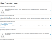 Tablet Screenshot of hair-extensions-ideas.blogspot.com