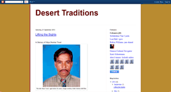 Desktop Screenshot of desert-traditions.blogspot.com