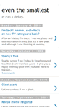 Mobile Screenshot of eventhesmallest.blogspot.com
