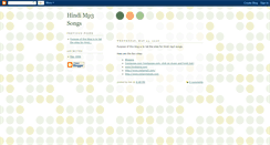 Desktop Screenshot of hindimp3songs.blogspot.com
