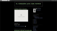 Desktop Screenshot of elcorazonlateconfuerza.blogspot.com