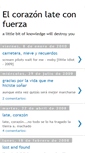 Mobile Screenshot of elcorazonlateconfuerza.blogspot.com