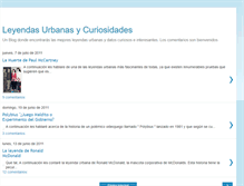 Tablet Screenshot of leyendasurbanasreales.blogspot.com