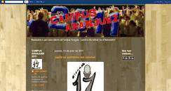 Desktop Screenshot of campusaranjuez2011.blogspot.com