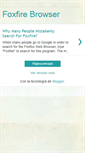 Mobile Screenshot of foxfirebrowser.blogspot.com
