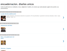 Tablet Screenshot of encuadernacion-design.blogspot.com