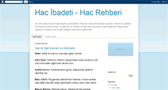Desktop Screenshot of hacrehberi.blogspot.com