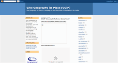 Desktop Screenshot of givegeographyitsplace.blogspot.com